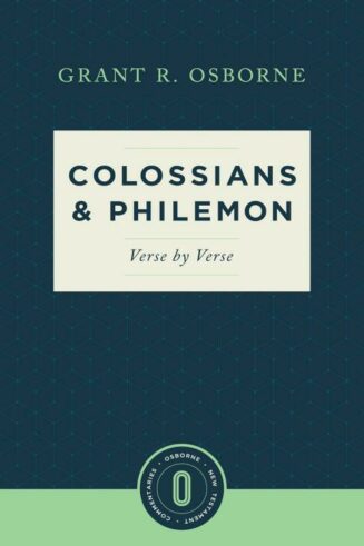 9781577997368 Colossians And Philemon Verse By Verse