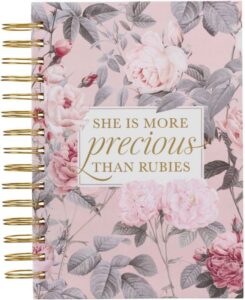 9781639522637 She Is More Precious Than Rubies Journal Proverbs 31:10 Pink Floral