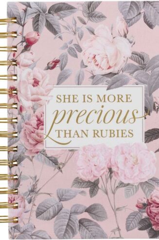 9781639522637 She Is More Precious Than Rubies Journal Proverbs 31:10 Pink Floral
