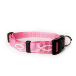 720011900372 Pink Non Padded Ichthus Collar Large