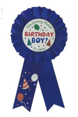 788200788019 Birthday Boy Award Ribbon Badge
