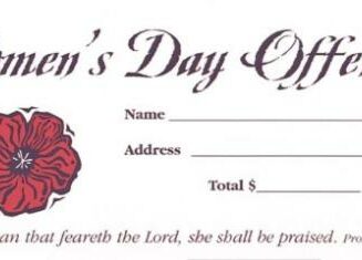 9780805474763 Womens Day Offering Offering Envelopes
