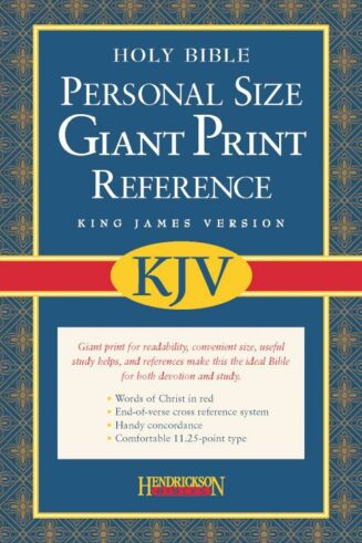 9781598560978 Personal Size Giant Print Reference Bible
