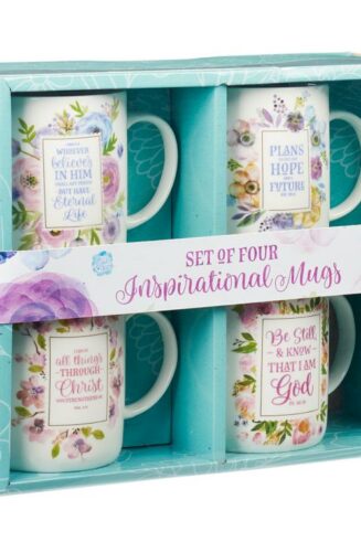 1220000130203 Floral Collection Inspirational Mug Set