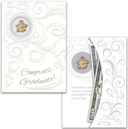 785525316804 Congrats Graduate Card Money Holder With Charm