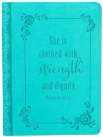 9781432115487 Strength And Dignity Handy Sized Luxleather Journal Proverbs 31:25