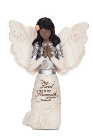 664843823242 Prayer Ebony Angel (Figurine)