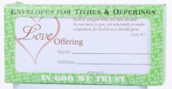 788200444014 Love Offering Offering Envelope 100 Pack