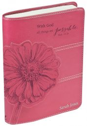 9781432108076 Matthew 19:26 Classic LuxLeather Journal