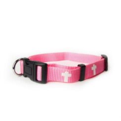 720011900020 Pink Non Padded Cross Collar Small