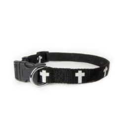 720011900143 Black Non Padded Cross Collar Medium