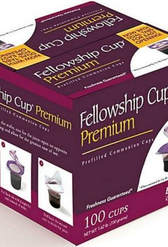 081407481173 Fellowship Cup Premium Prefilled Communion Cups 100 Count Box