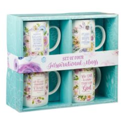 1220000130203 Floral Collection Inspirational Mug Set