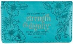 1220000137608 Strength And Dignity Checkbook Cover Proverbs 31:25