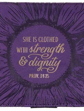 1220000137622 Strength And Dignity Checkbook Cover Proverbs 31:25