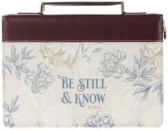 1220000139213 Be Still And Know Tan Floral