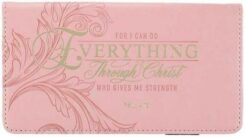 1220000321137 For I Can Do Everything Through Christ Checkbook Cover