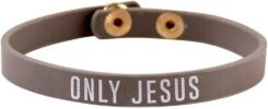 195002187870 Only Jesus Snap Leather Adjustable (Bracelet/Wristband)