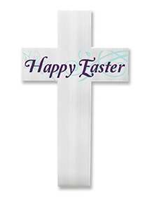 630809031686 Happy Easter Yard Cross (Ornament)