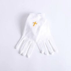 788200504572 Worship Gloves With Gold Cross