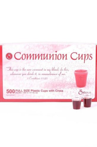 788200564682 Clear Cross Communion Cups 500 Pack