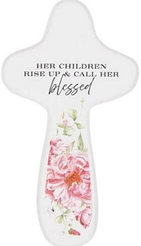 195002553293 Her Children Rise Up And Call Her Blessed Handheld Cross