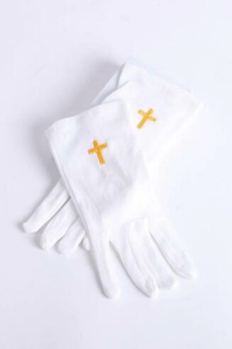 788200504558 Worship Gloves With Gold Cross