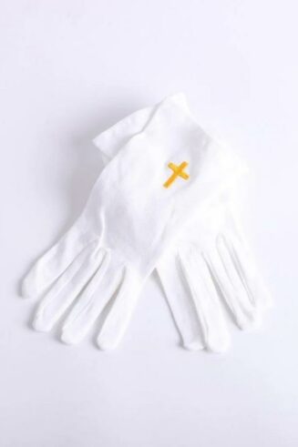 788200504565 Worship Gloves With Gold Cross