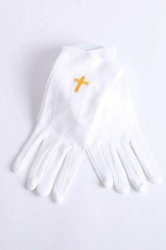 788200504572 Worship Gloves With Gold Cross