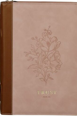 1220000329997 Premium Vegan Leather Inspirational Bible Cover for Women: Trust Encouraging Bib