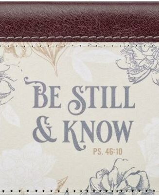 1220000136502 Checkbook Cover for Women - Be Still and Know - Psalm 46:10 Inspirational Bible