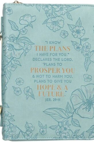 1220000139077 Faux Leather Fashion Bible Cover: I Know The Plans I Have for You - Jeremiah 29: