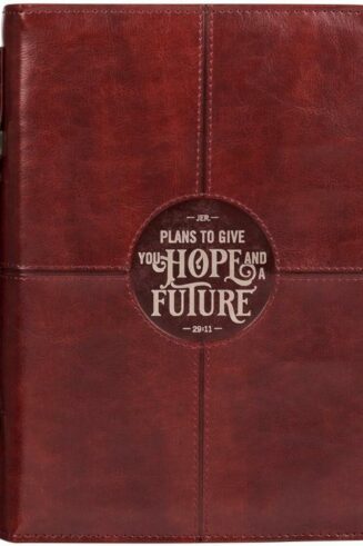 1220000320086 Protective Chestnut Brown Faux Leather Bible Cover Carry Case for Men and Grads: