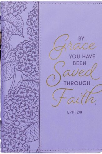 1220000320147 Faux Leather Fashion Bible Cover for Women: By Grace You Have Been Saved - Ephes