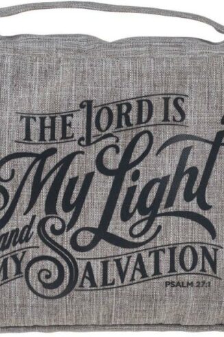 1220000320192 Poly-canvas Bible Cover for Men & Women: The Lord is My Light - Psalm 27:1 Inspi