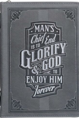 1220000324725 Classic Debossed Vegan Leather Bible Cover for Men & Women: Glorify God Inspirat