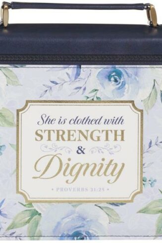 1220000325333 Fashion Vegan Leather Bible Cover Case for Women: Strength & Dignity Gold Inspir