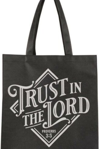 1220000326088 Large Reusable Shopping Tote Bag for Men & Women: Trust in the Lord Inspirationa