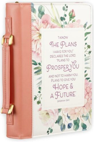 1220000326255 Fashion Vegan Leather Bible Cover for Women: I Know the Plans Inspirational Bibl