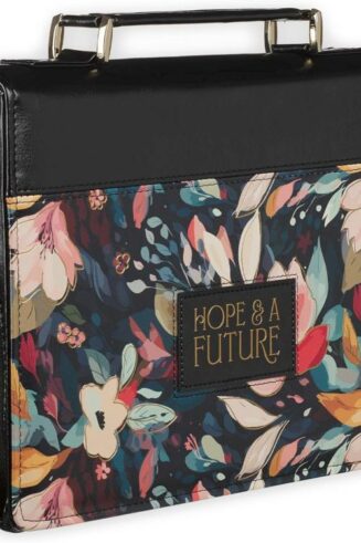 1220000326477 Fashion Vegan Leather Bible Cover for Women: Hope and a Future Inspirational Bib