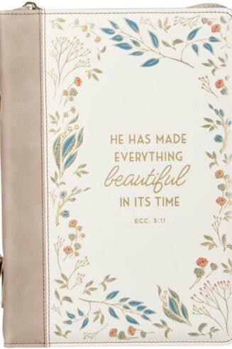 1220000327887 Fashion Premium Vegan Leather Inspirational Bible Cover for Women: Everything Be