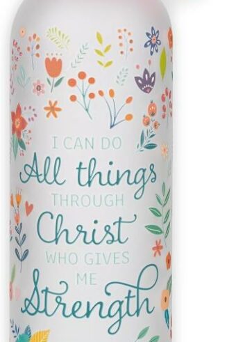 1220000328143 Reusable Frosted Glass Inspirational BPA-Free Water Bottle for Women: All Things