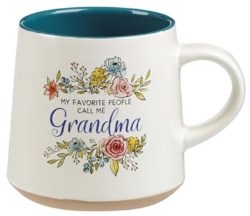 843310101452 My Favorite People Call Me Grandma Clay Base Ceramic Coffee Mug for Grandmothers
